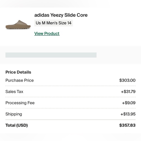 Yeezy core slides